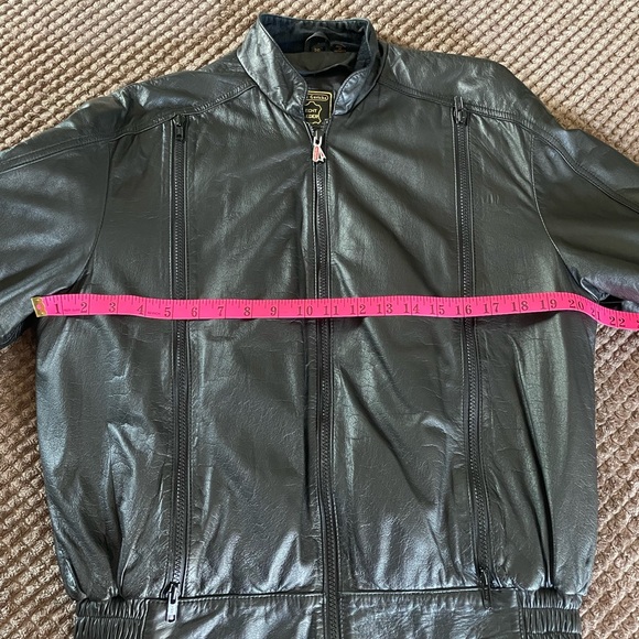 Vintage Hein Gericke Echt Leder Black Genuine Leather Motorcycle Jacket 38 - Picture 17 of 17